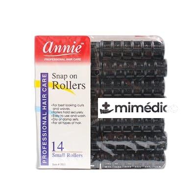 ROLOS PARA EL CABELLO PEQUENOS COLOR NEGRO 14 UDS NA ANNIE