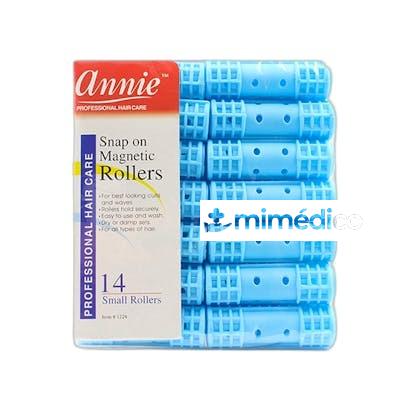 ROLOS PARA EL CABELLO PEQUENOS COLOR AZUL 14 UDS NA ANNIE