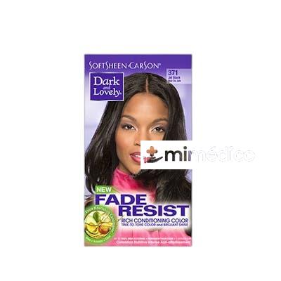 RESISTENTE A LA DECOLORACION CON COLOR ACONDICIONADO 371 JET SOFT SHEEN CARSON