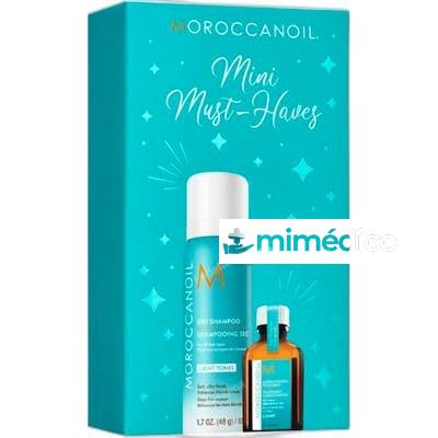 SET CHAMPU MINI MUST HAVES LIGHT 65 ML FORMULA REVITALIZANT MOROCCANOIL