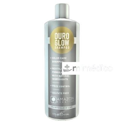 CHAMPU SIN SAL OURO GLOW 473 ML NA AMAZON KERATIN