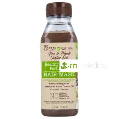 ALOE BLACK CASTOR FORTIFYING MASCARILLA 355 ML NA CREME OF NATURE