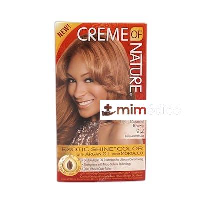 EXOTIC SHINE COLOR WITH ARGAN OIL FROM MOROCCO 92 CARAMEL BR CREME OF NATURE