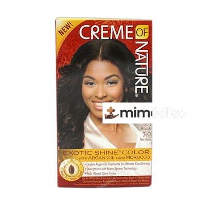 EXOTIC SHINE COLOR WITH ARGAN OIL FROM MOROCCO 30 SOFT BLACK CREME OF NATURE