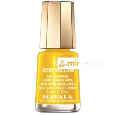 ESMALTE DE UNAS 5 ML ACID YELLOW MAVALA