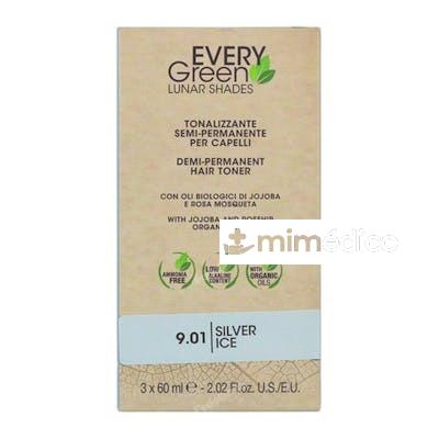 TINTE EVERY GREEN LUNAR SHADES FRIO 3X60 ML 901 PLATEADO DIKSON