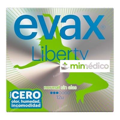 COMPRESAS LIBERTY NORMAL SIN ALAS 12 UNIDADES EVAX