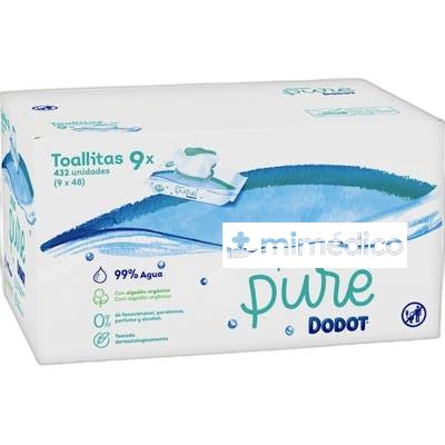 AQUA PURE TOALLITAS BEBE 432 UNIDADES DODOT