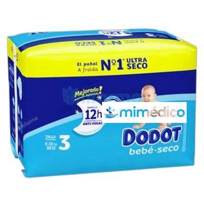 PANALES BEBE SECO TALLA 3 88 UNIDADES NA DODOT