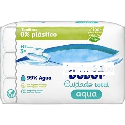 TOALLITAS HUMEDAS AQUA PURE 144 UNIDADES NA DODOT