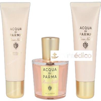 ROSA NOBILE EAU PARFUM 100 ML SHOWER 75 MLBODY CREAM 75 ML ACQUA DI PARMA