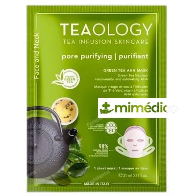 MASCARILLA ROSTRO CUELLO TE VERDE AHA BHA 21 ML NA TEAOLOGY