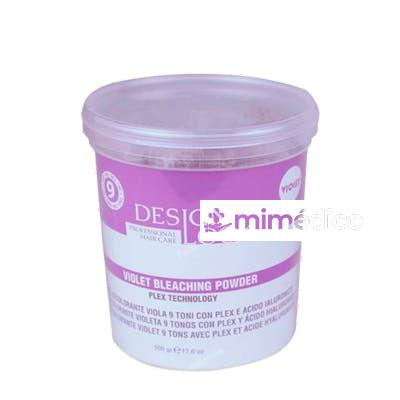 POLVO DECOLORANTE VIOLETA 9 TONOS CON PLEX Y ACIDO HIALURONI DESING LOOK
