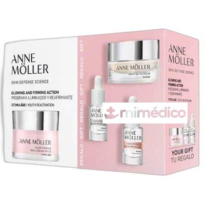 SET CREMA RICA ILUMINADORA REAFIRMANTE SPF 15 3 PIEZAS NA ANNE MOLLER