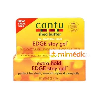 SHEA BUTTER NATURAL HAIR EXTRA HOLD EDGE STAY GEL 14 GR 14 G CANTU