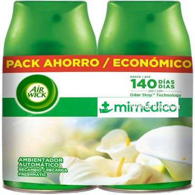 AMBIENTADOR SPRAY AUTOMATICO FRESHMATIC WHITE 2 RECAMBIOS X AIR WICK