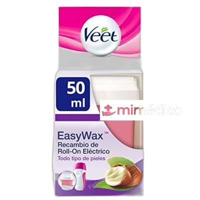 RECAMBIO DE ROLL ON ELECTRICO EASYWAX MANTECA DE KARITE 50 M VEET
