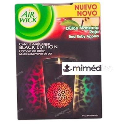 AMBIENTADOR VELA PERFUMADA BLACK EDITION MANZANA NA AIR WICK