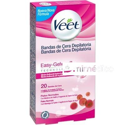 BANDAS DE CERA DEPILATORIA 20 UDS PIEL NORMAL VEET