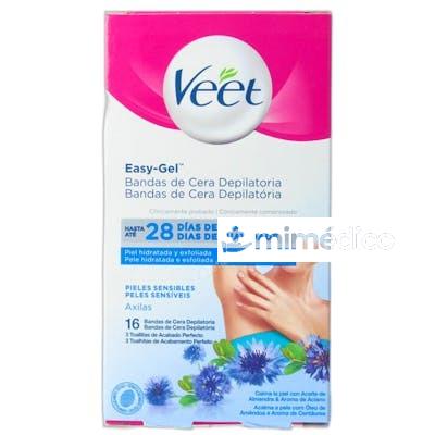 BANDAS DE CERA AXILAS PIEL SENSIBLE 16 UNIDADES NA VEET