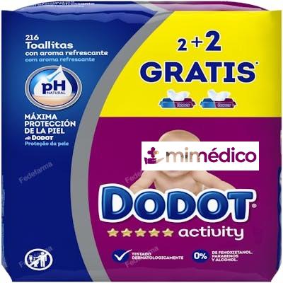 TOALLITAS BEBE 216 UDS NA DODOT