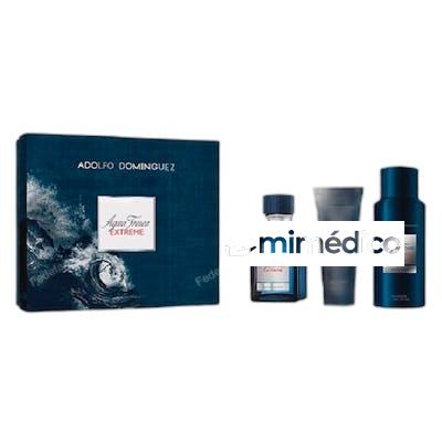 AGUA FRESCA EXTREME EAU DE TOILETTE SPRAY 120 ML SET 3 PIEZA ADOLFO DOMINGUEZ