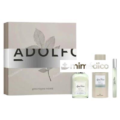 SET AGUA FRESCA EAU DE TOILETTE VAPORIZADOR 120 ML 3 PIEZAS ADOLFO DOMINGUEZ