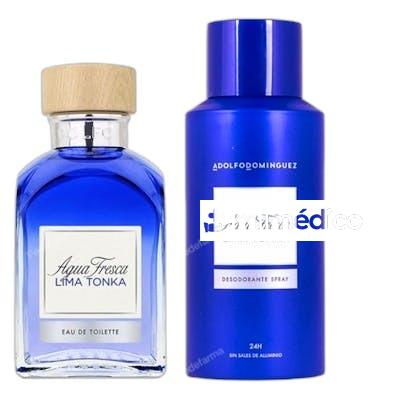 SET EAU DE TOILETTE AGUA FRESCA LIMA TONKA 120 ML 2 PIEZAS ADOLFO DOMINGUEZ