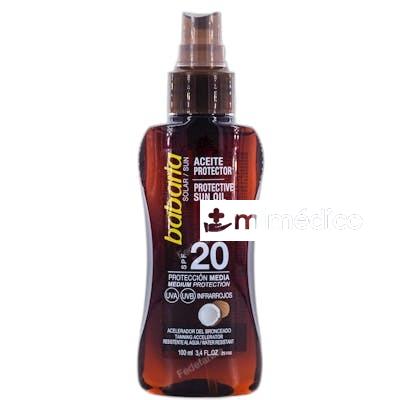 ACEITE BRONCEADOR SOLAR COCO 100 ML SPF 20 BABARIA