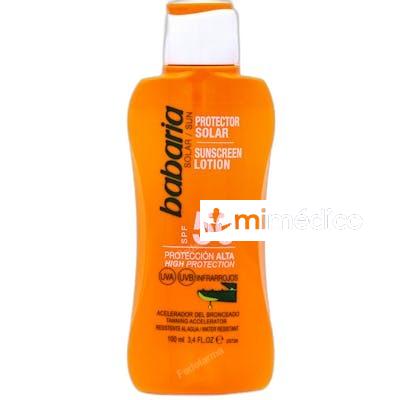 LECHE PROTECTORA SOLAR ALOE VERA SPF 50 100 ML BABARIA