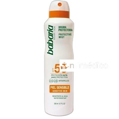 BRUMA PROTECTOR SOLAR PARA PIELES SENSIBLES SPF50 200 ML NA BABARIA