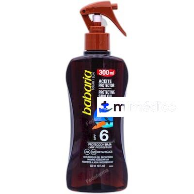 SPRAY ACEITE BRONCEADOR ZANAHORIA SPF 6 300 ML 300 ML BABARIA