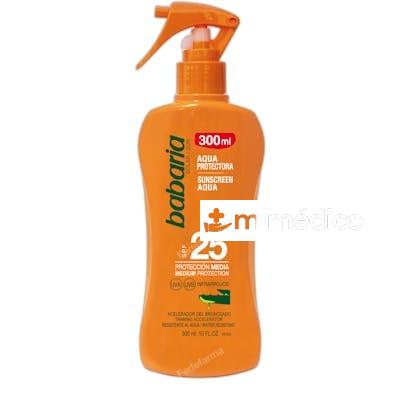 SPRAY PROTECTOR SOLAR ALOE VERA SPF25 300 ML NA BABARIA