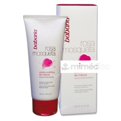 CREMA NUTRITIVA DE MANOS ROSA MOSQUETA 100 ML NA BABARIA