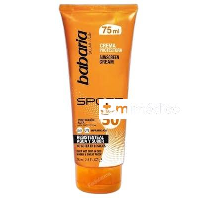 CREMA FACIAL SOLAR SPORT SPF50 75 ML NA BABARIA