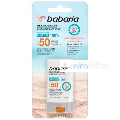 STICK FACIAL SOLAR SPF50 20 GR NA BABARIA