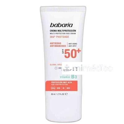 CREMA SOLAR SPF 50 ANTIEDAD 50 ML NA BABARIA