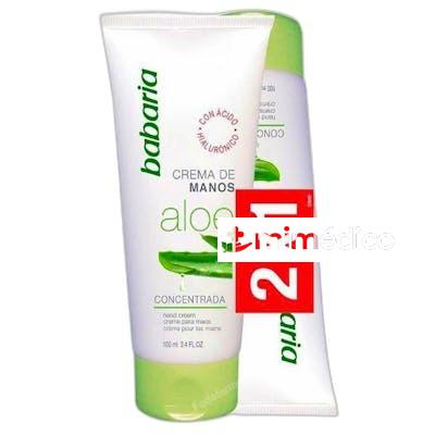 CREMAS DE MANOS CONCENTRADA ALOE 100 ML 200 ML BABARIA