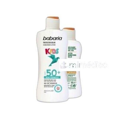 LECHE PROTECTOR SOLAR INFANTIL SPF 50 200 ML AFTER SUN 100 BABARIA