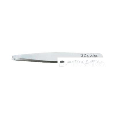 PINZA ESTRECHA INOXIDABLE 10 CM NA 3 CLAVELES