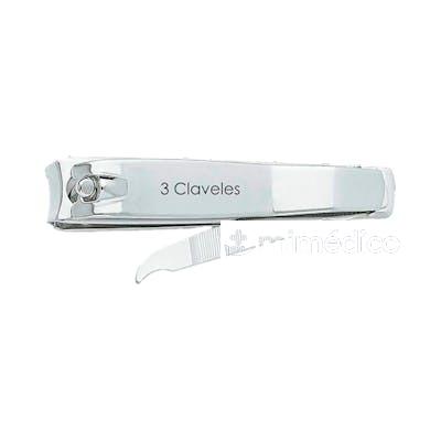 CORTA UNAS CON LIMA 8 CM NA 3 CLAVELES