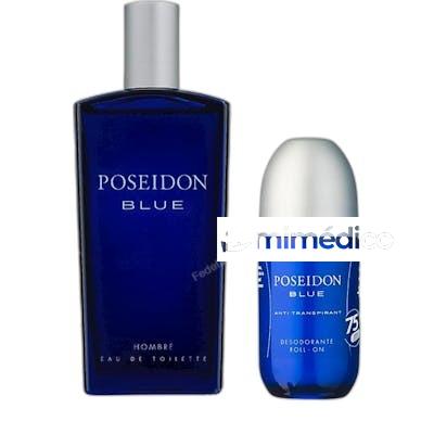 POSEIDON BLUE EAU DE TOILETTE 150 ML DESODORANTE ROLLON 75 AIRE DE SEVILLA