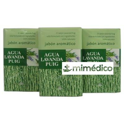 SET JABON AROMATICO LAVANDA 3 UDS 127 GR AGUA LAVANDA