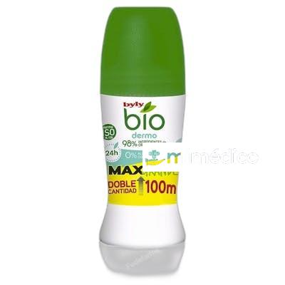 DESODORANTE DERMO MAX ROLL ON BIO NATURAL 0 100 ML NA BYLY