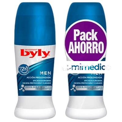 DESODORANTE FOR MEN ROLL ON PACK 2 PIEZAS NA BYLY