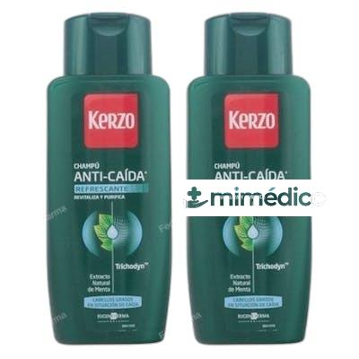 CHAMPU ANTICAIDA REFRESCANTE CABELLO GRASO 2X400 ML NA KERZO