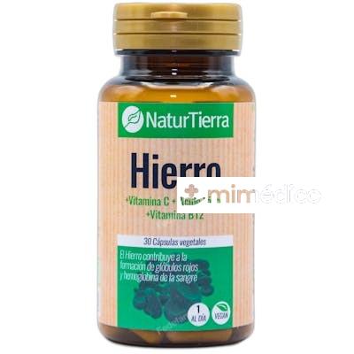 HIERRO 30 CAPSULAS VEGETALES NA NATURTIERRA