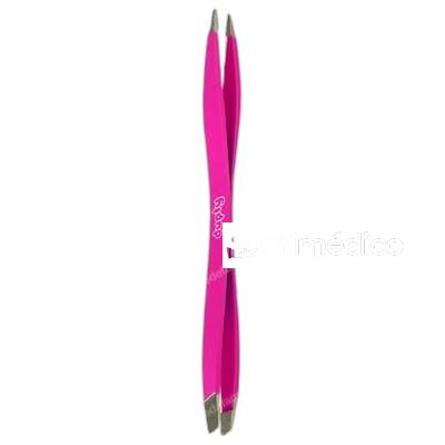 PINZA DEPILAR DOBLE PUNTA FINA OBLICUA FUCSIA NA BETER