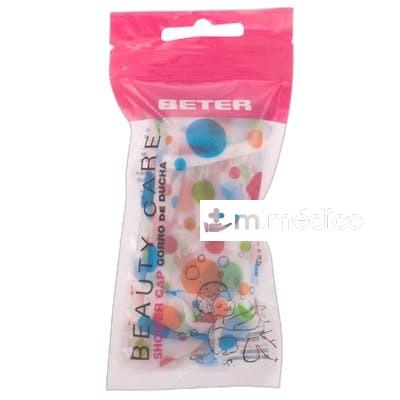 GORRO DE DUCHA ESTAMPADO PARA PROTEGER EL CABELLO EN LA DUCH BETER