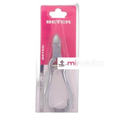 ALICATE PEDICURO CROMADO MUELLE GUSANILLO 135 CM NA BETER